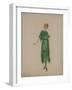 Robe grecque crêpe de Chine vert-Madeleine Vionnet-Framed Giclee Print