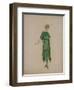 Robe grecque crêpe de Chine vert-Madeleine Vionnet-Framed Giclee Print
