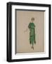 Robe grecque crêpe de Chine vert-Madeleine Vionnet-Framed Giclee Print