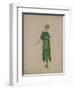 Robe grecque crêpe de Chine vert-Madeleine Vionnet-Framed Giclee Print