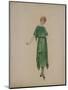 Robe grecque crêpe de Chine vert-Madeleine Vionnet-Mounted Giclee Print