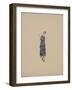 Robe grecque foulard marine et blanc-Madeleine Vionnet-Framed Giclee Print