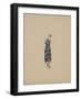 Robe grecque foulard marine et blanc-Madeleine Vionnet-Framed Giclee Print