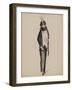 Robe habillée noire, gilet de costume blanc. Collection hiver 1912-Madeleine Vionnet-Framed Giclee Print