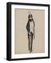 Robe habillée noire, gilet de costume blanc. Collection hiver 1912-Madeleine Vionnet-Framed Giclee Print