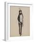 Robe habillée noire, gilet de costume blanc. Collection hiver 1912-Madeleine Vionnet-Framed Giclee Print