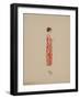Robe mousseline de soie brodée bégonias-Madeleine Vionnet-Framed Giclee Print