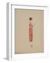 Robe mousseline de soie brodée bégonias-Madeleine Vionnet-Framed Giclee Print