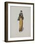 Robe or avec col et manches à volants de mousseline noire-Madeleine Vionnet-Framed Giclee Print