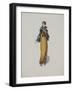Robe or avec col et manches à volants de mousseline noire-Madeleine Vionnet-Framed Giclee Print