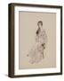 Robe rose décolleté, volants-Madeleine Vionnet-Framed Giclee Print