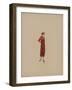Robe serge rouge petits volants plissés-Madeleine Vionnet-Framed Giclee Print