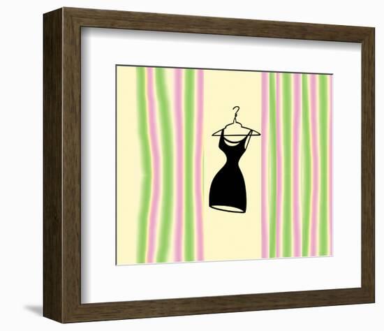 Robe sur Rose et Vert-null-Framed Art Print