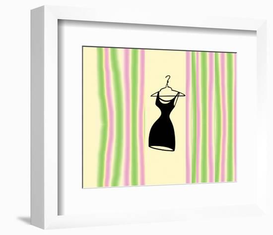 Robe sur Rose et Vert-null-Framed Art Print