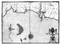 Map No.7 showing the route of the Armada fleet, engraved by Augustine Ryther, 1588-Robert Adams-Giclee Print