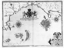 Map No.9 showing the route of the Armada fleet, engraved by Augustine Ryther, 1588-Robert Adams-Giclee Print