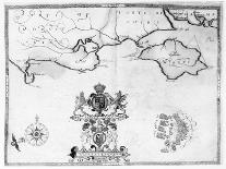 Map No.8 showing the route of the Armada fleet, engraved by Augustine Ryther, 1588-Robert Adams-Giclee Print