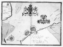 Map No.4 Showing the route of the Armada fleet, engraved by Augustine Ryther; 1588-Robert Adams-Giclee Print