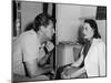 Robert and Dorothy Mitchum, 1952 Robert Mitchum with his wife Dorothy 1952 (b/w photo)-null-Mounted Photo