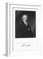 Robert Banks Jenkinson, Earl of Liverpool, British Statesman, 1830-William Thomas Fry-Framed Giclee Print