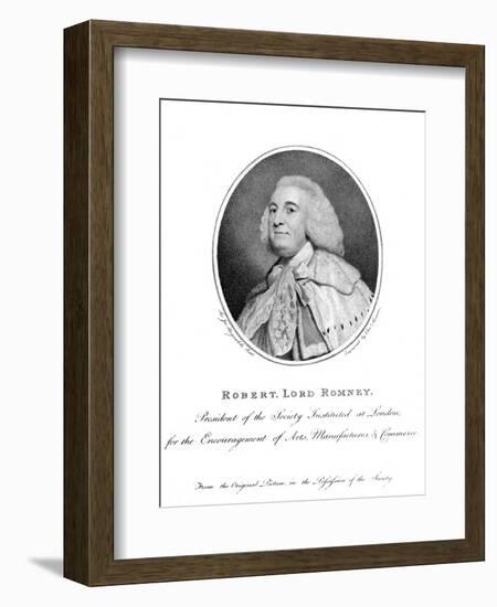 Robert Baron Romney-Sir Joshua Reynolds-Framed Art Print