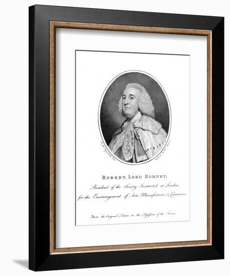 Robert Baron Romney-Sir Joshua Reynolds-Framed Art Print