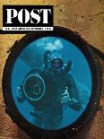 "Sealab Diver," Saturday Evening Post Cover, September 5, 1964-Robert Barth-Laminated Giclee Print