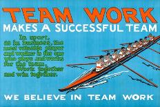 Team Work Makes A Successful Team-Robert Beebe-Framed Stretched Canvas