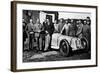 Robert Benoist with a Cigarette, Leaning Against a Delage 15-S8, 1927-null-Framed Photographic Print