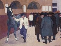 Horse Sale at the Barbican-Robert Bevan-Mounted Giclee Print