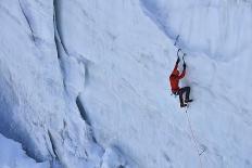 Ice Climbing in the Bernes Oberland, Swiss Alps-Robert Boesch-Stretched Canvas