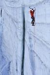 Ice Climbing in the Bernes Oberland, Swiss Alps-Robert Boesch-Framed Stretched Canvas
