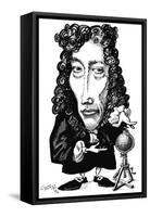 Robert Boyle, Caricature-Gary Gastrolab-Framed Stretched Canvas