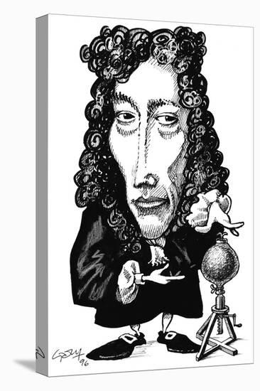 Robert Boyle, Caricature-Gary Gastrolab-Stretched Canvas