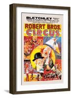 Robert Brothers' Circus at Bletchley Market Field-null-Framed Art Print