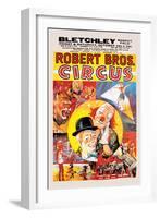 Robert Brothers' Circus at Bletchley Market Field-null-Framed Art Print