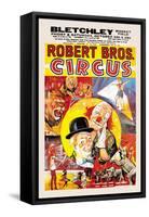 Robert Brothers' Circus at Bletchley Market Field-null-Framed Stretched Canvas