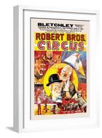 Robert Brothers' Circus at Bletchley Market Field-null-Framed Art Print