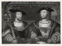 King Henry VIII with the Emperor Carl V as Young Men at the Field of the Cloth of Gold 1520-Robert Brown-Art Print
