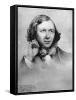 Robert Browning, British Poet, 1859-Field Talfourd-Framed Stretched Canvas