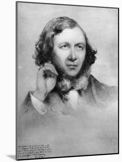 Robert Browning, British Poet, 1859-Field Talfourd-Mounted Giclee Print