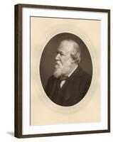 Robert Browning, English Poet and Dramatist, C1880-Lock & Whitfield-Framed Photographic Print