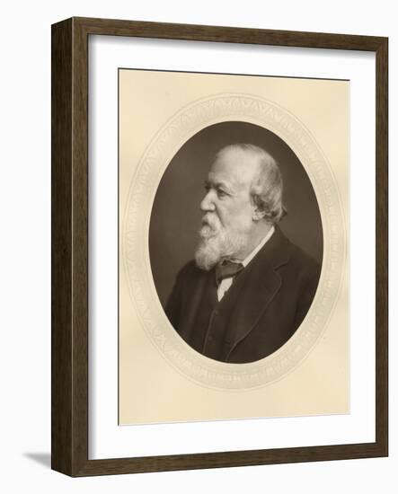 Robert Browning, English Poet and Dramatist, C1880-Lock & Whitfield-Framed Photographic Print