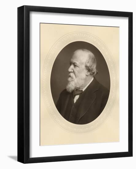 Robert Browning, English Poet and Dramatist, C1880-Lock & Whitfield-Framed Photographic Print