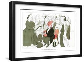 Robert Browning, Taking Tea with the Browning Society, 1904-Max Beerbohm-Framed Giclee Print