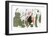 Robert Browning, Taking Tea with the Browning Society, 1904-Max Beerbohm-Framed Giclee Print