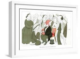 Robert Browning, Taking Tea with the Browning Society, 1904-Max Beerbohm-Framed Giclee Print