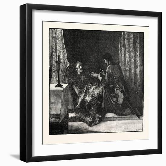 Robert Bruce's Last Orders to Douglas-null-Framed Giclee Print