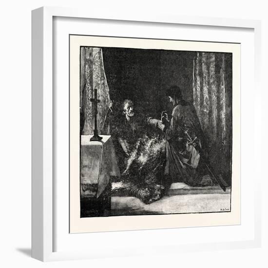 Robert Bruce's Last Orders to Douglas-null-Framed Giclee Print