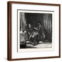 Robert Bruce's Last Orders to Douglas-null-Framed Giclee Print